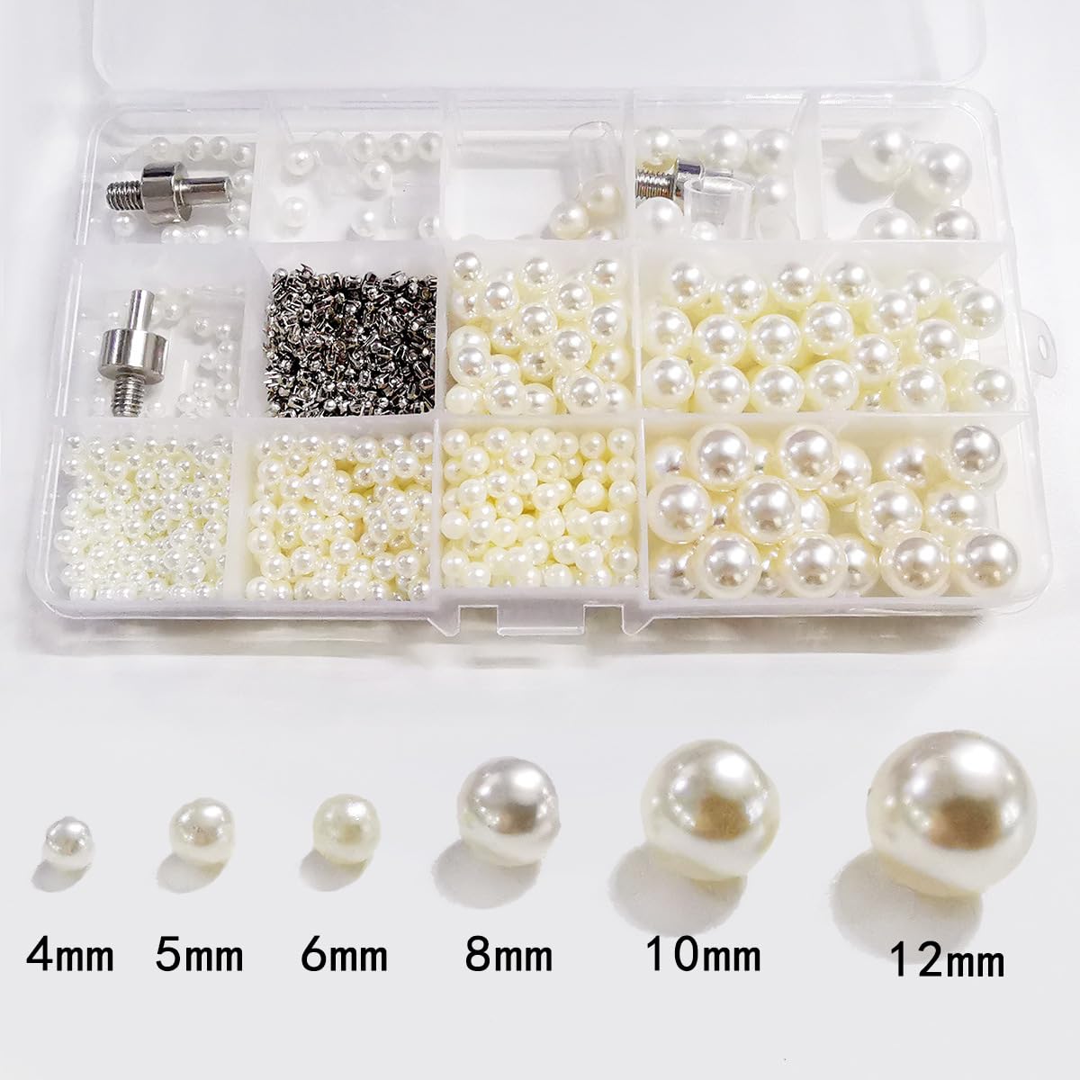 Manual Pearl Setting Machine Pearl Setting Machine Kit Machine Pearl Rivet Studs Set including Hand Press Machine Pearls Accurate Positioning Manual Pearl Setting Machine for DIY Crafts Pearl Setting Mach - Image 2