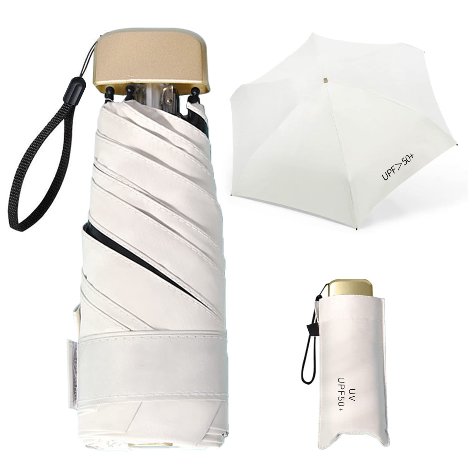 Aolso Mini Ombrello Pieghevole Ultraleggero - Ombrello Da Tasca Con Protezione UPF50+ Per Sole E Pioggia - Foto 2