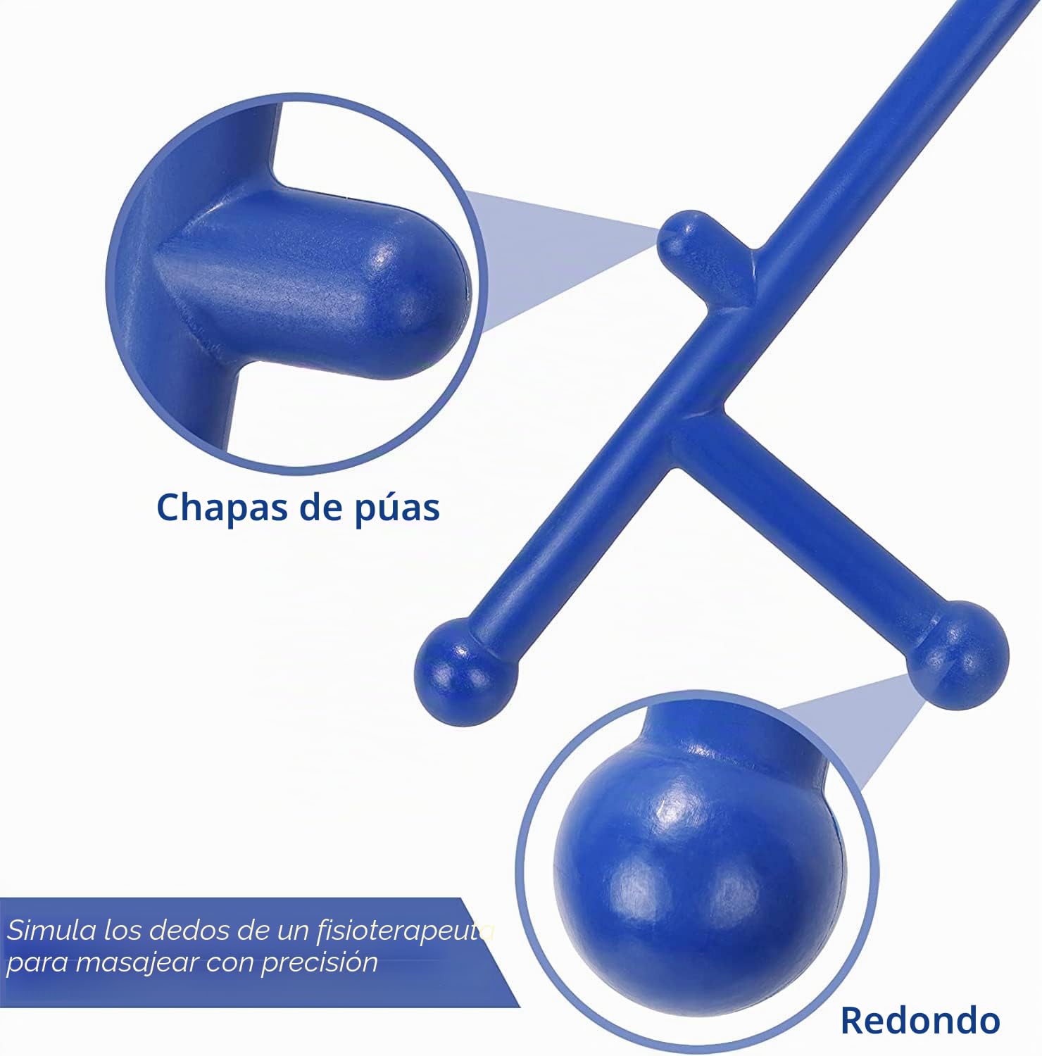 Like-very Auto masaje terapia de puntos gatillo accupressure caña - Cabeza, cuello, hombros, terapéutico muscular alivio del dolor cuerpo espalda gancho masajeador herramienta