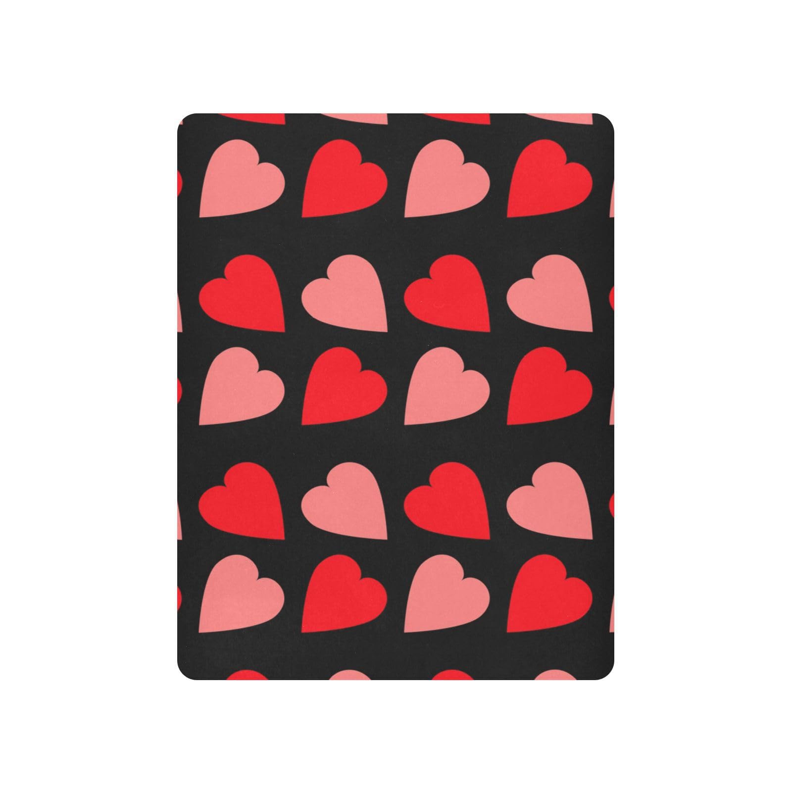 Moudou Valentine's Day Love Heart Playard Sheet for Boy Girls, Soft Breathable Fitted Toddler Sheet for Standard Playard Bed Mattress, 39 x 27 x 5 Inch