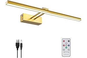 FUNCHDAY Gold Light: Illuminating Masterpieces with Wireless Convenience