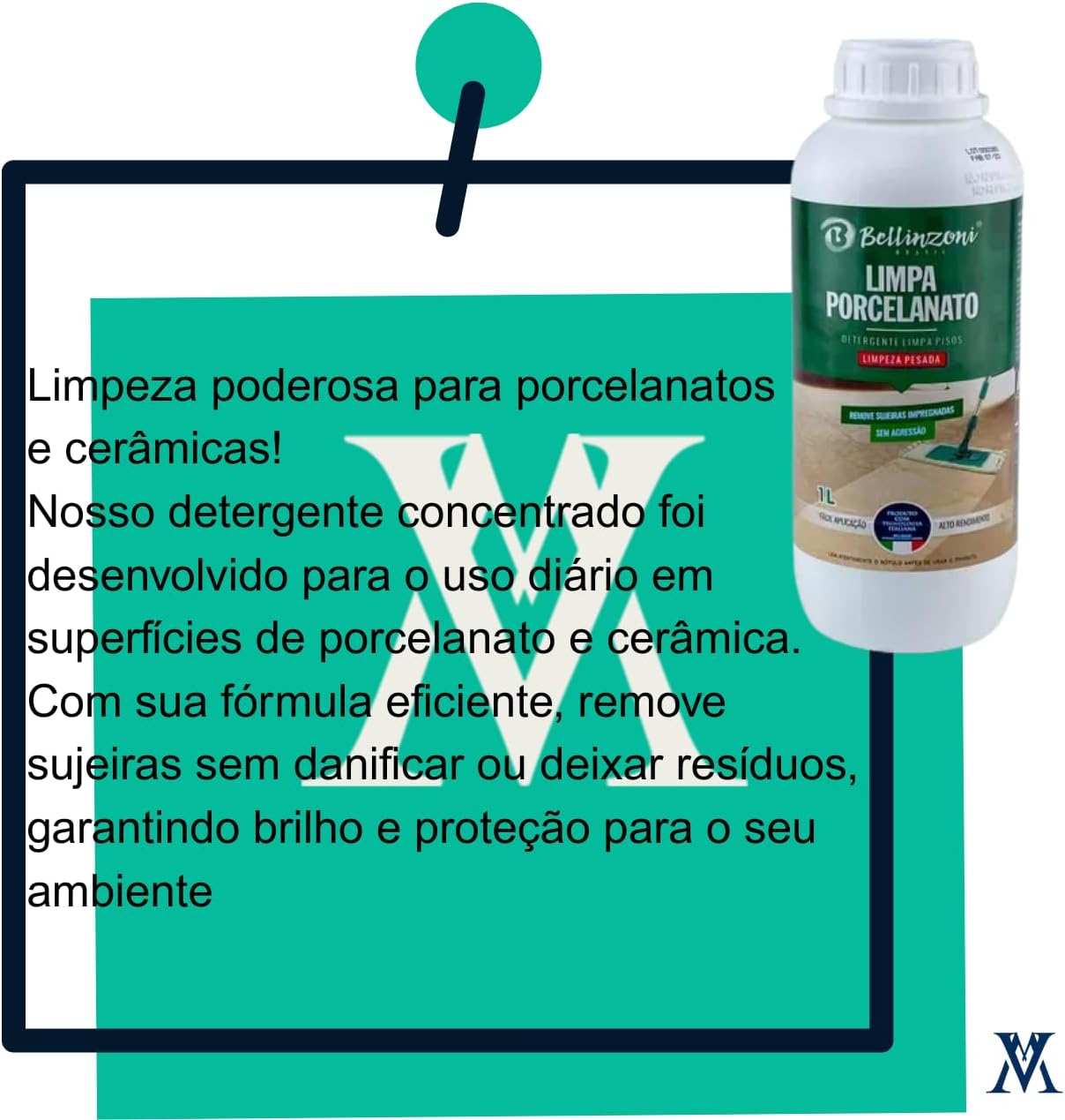 BELLINZONI LIMPA PORCELANATO LIMP PESADA 1L