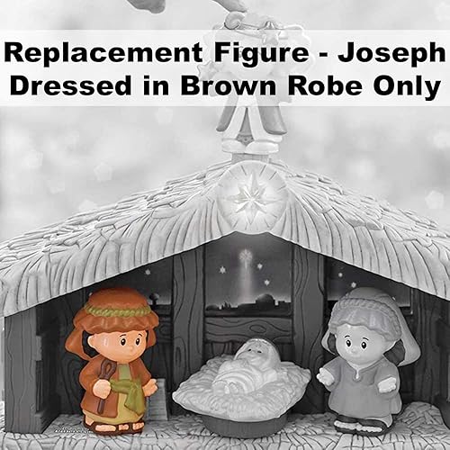 Miniatura 3 de Pieza de repuesto para el juego de pesebre Fisher-Price Little People J2404 ~ Joseph ~ Funciona muy bien para otros pesebres, historia bíblica y