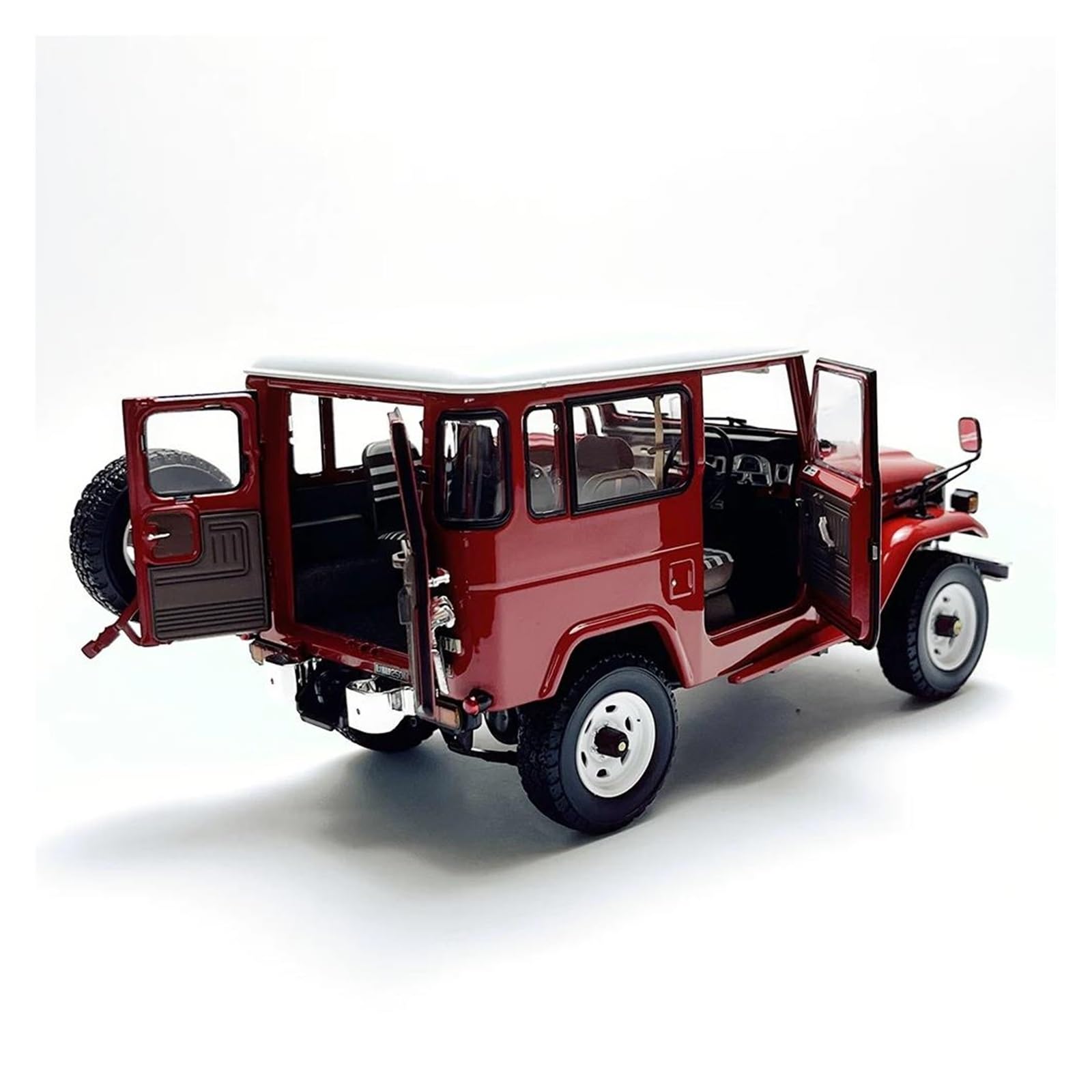 Modello Di Auto Statica In Lega Pressofusa Toyota Land Cruiser LC40 Van BJ42v In Scala 1:18 Per Natale