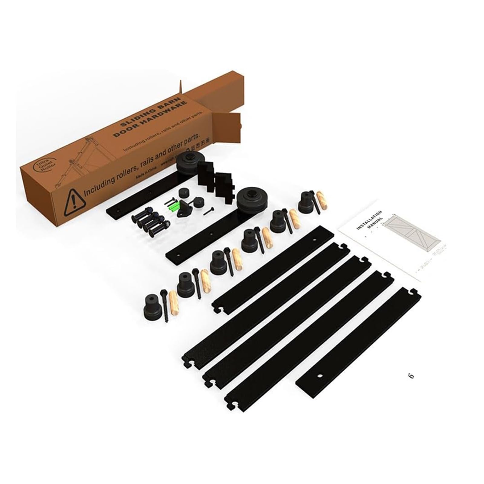 Amazon.co.jp: 引き戸 diy キット、 納屋ドアハードウェアキット、4