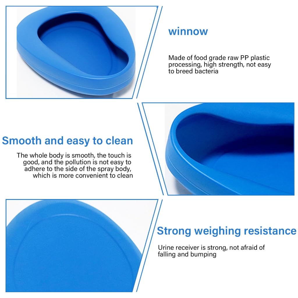 Bedpans for Elderly,Heavy Duty Bed Pan Female Urinal for Bed Bound Patients