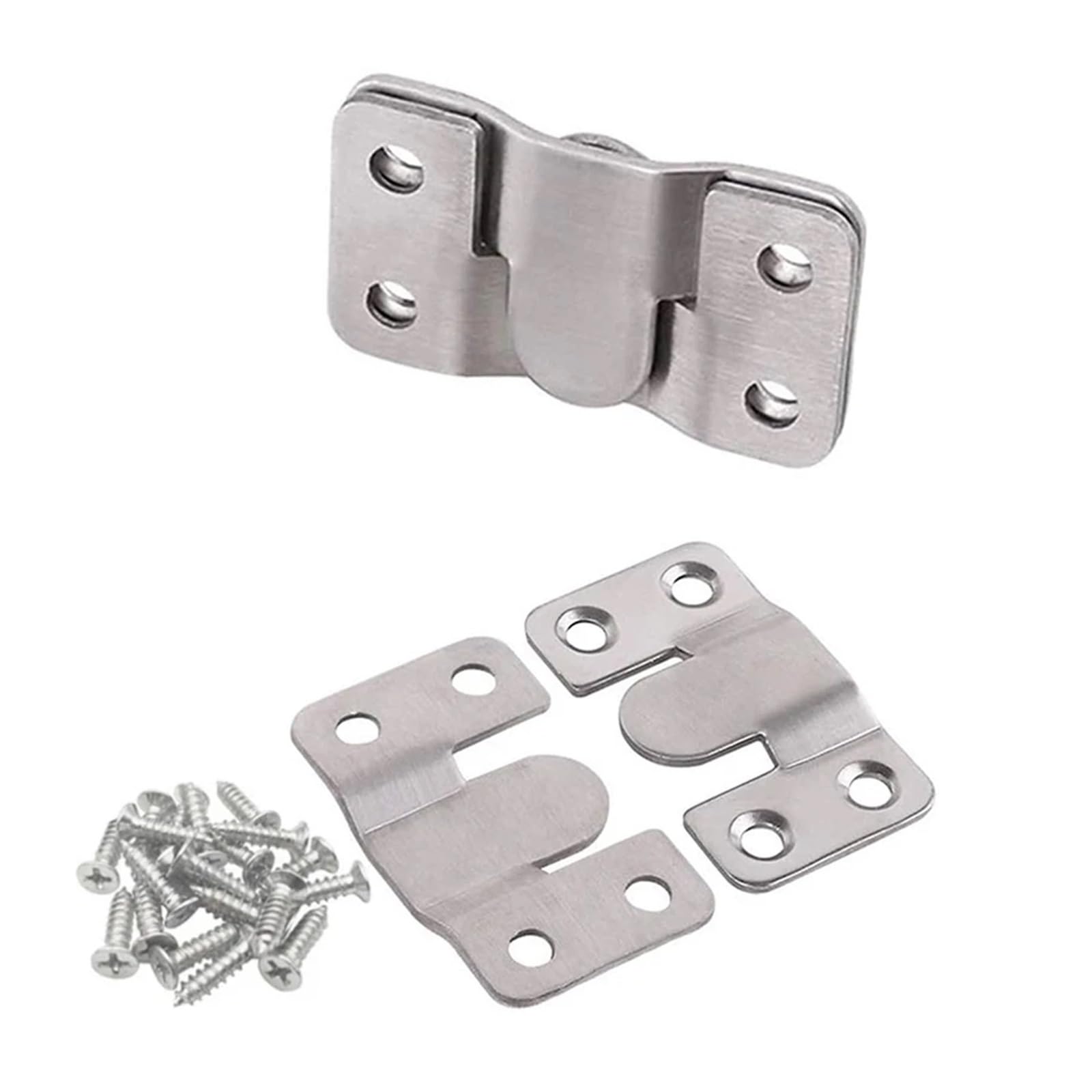 Embedded Bracket 2Pcs Stainless Steel Sectional Connector Furniture Interlock Bracket with Screws Flush Mount for Sofa Photo Frame Mirror for Home(2Pcs Small)