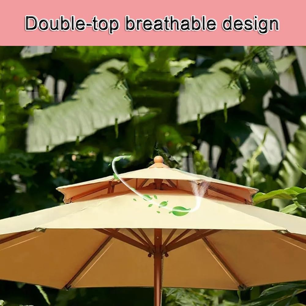 JIEXUHDE Housse De Rechange Pour Parasol De 3 M - 8 Baleines