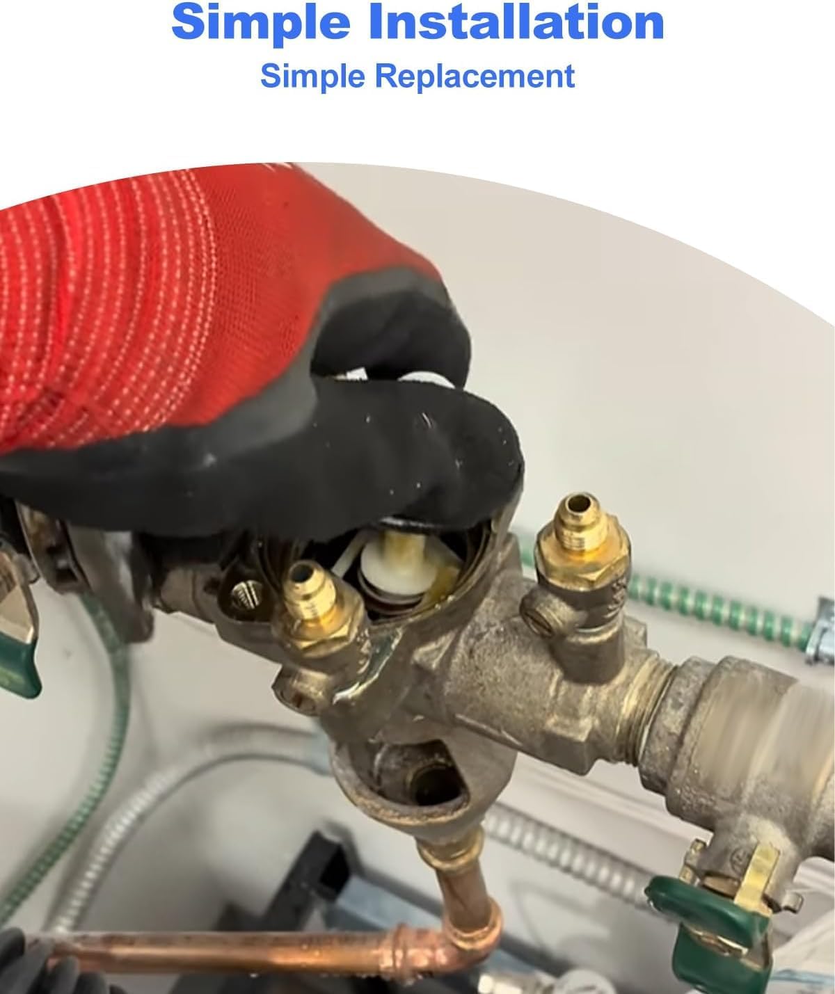 3/4 Inch Backflow Preventer Repair Kit Pressure Vacuum Valve Set | Pressure Valve Repair Kit with Check Valves, Seals for 3/4 Inch Backflow Preventer Valve Leak Repair