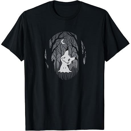 Mimikyu Ghost Fairy Type Dark Spooky Forest T-Shirt