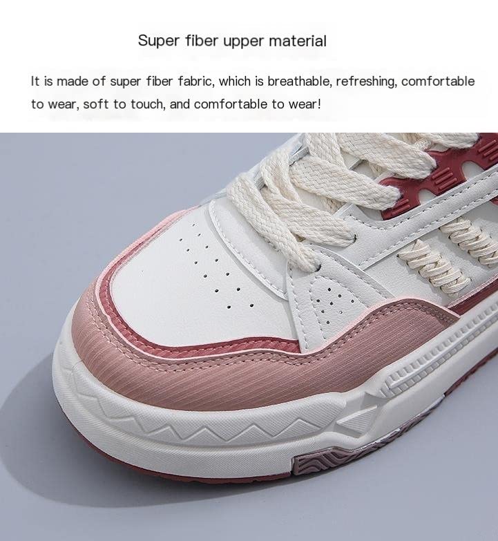 Women Heightening Thick Sole Shoes, Women's Casual Shoes Breathable Lace Up Women's Fashion Sneakers4