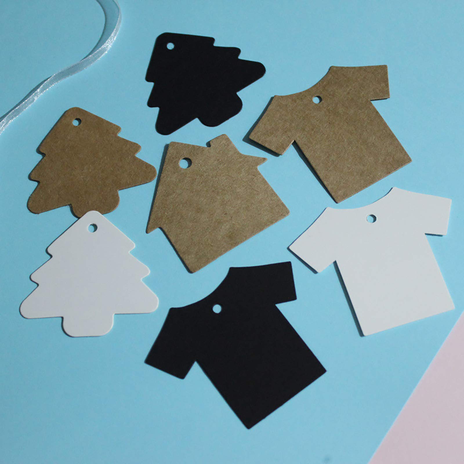 Lot De 100 étiquettes En Papier Kraft Avec Ficelle Craft Étiquettes