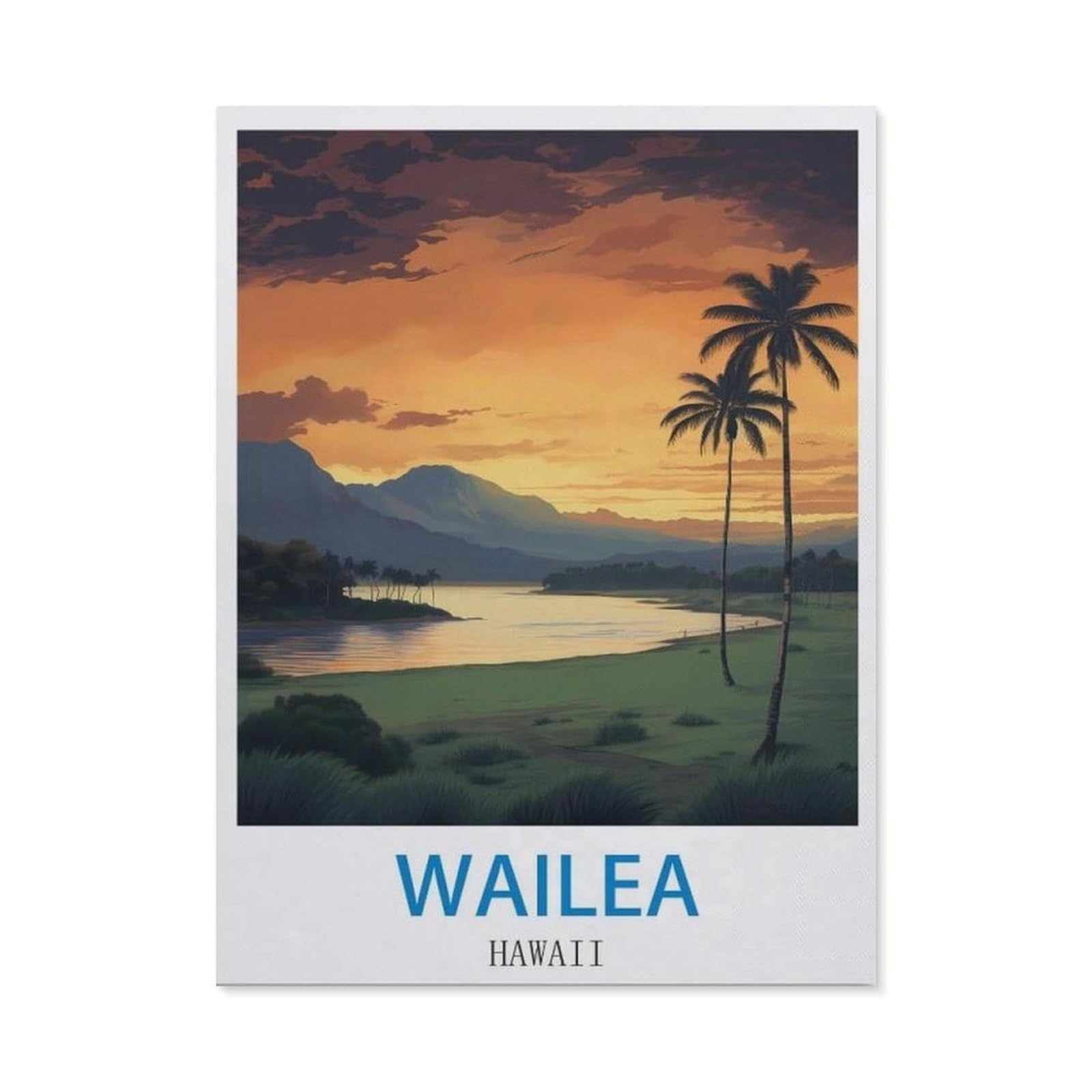 BEAYODKP 5D DIY Diamond Painting，Wailea Hawaii（30 x 40 cm）