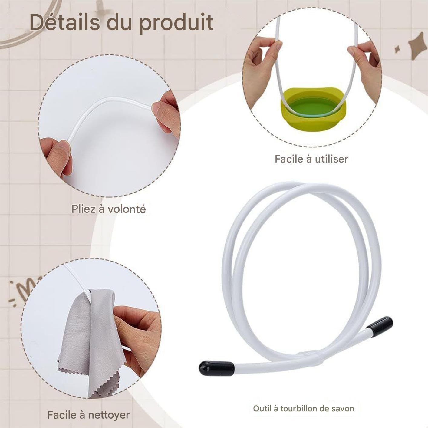 Forniture per saponificazione per la creazione di sapone artigianale | Filo swirl pieghevole per produzione a freddo Progetti per la casa, laboratori artistici e fai da te