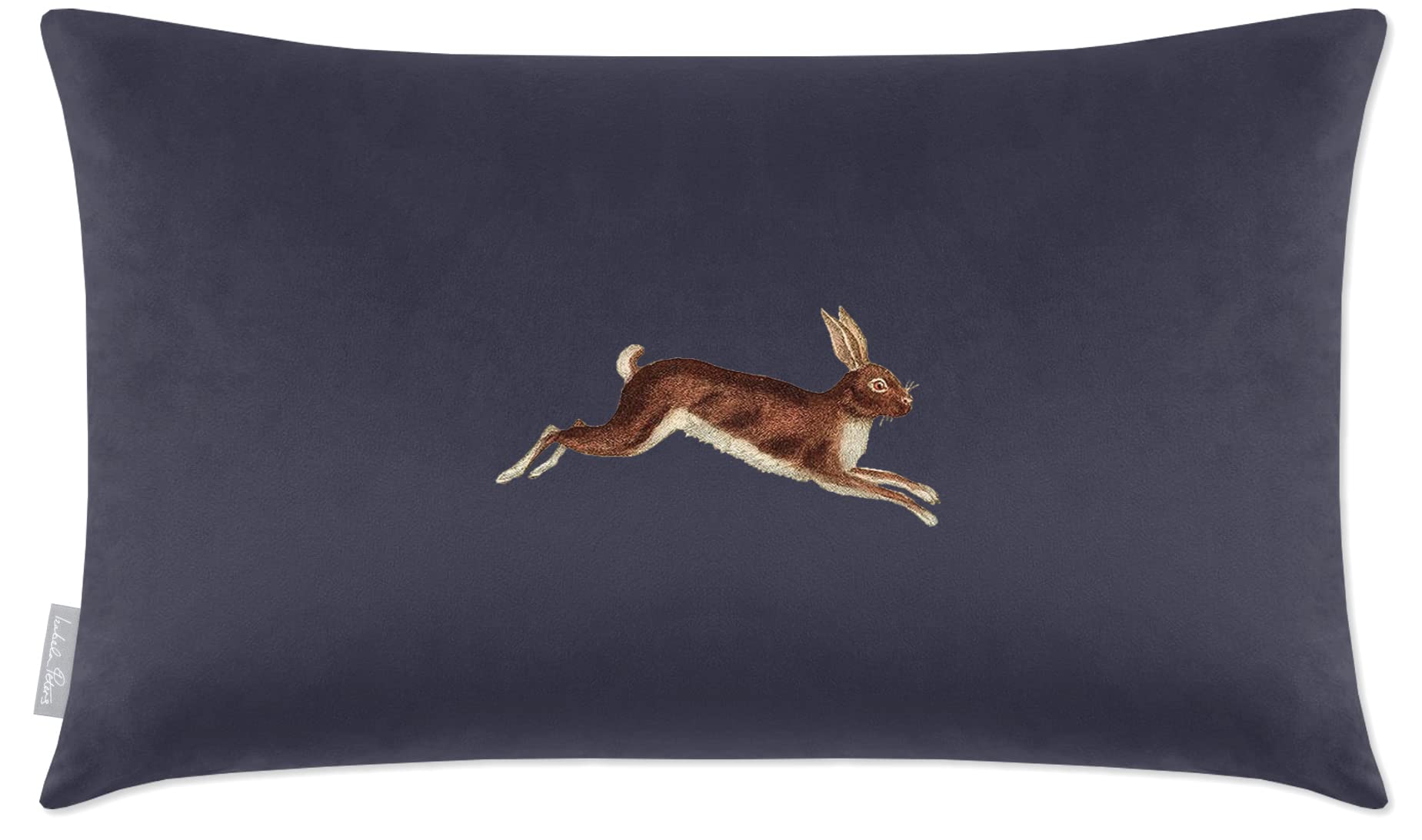 Izabela Peters Hare - Graphite Cushions With Covers, Filled, Eco-Friendly Velvet, 50 X 30 Cm, For Chair, Sofa, Seat