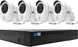 KIT DVR 4 Câmeras Segurança Gravação Full HD 1080p HDMI com Alarme e Sensor Infravermelho