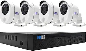 KIT DVR 4 Câmeras Segurança Gravação Full HD 1080p HDMI com Alarme e Sensor Infravermelho