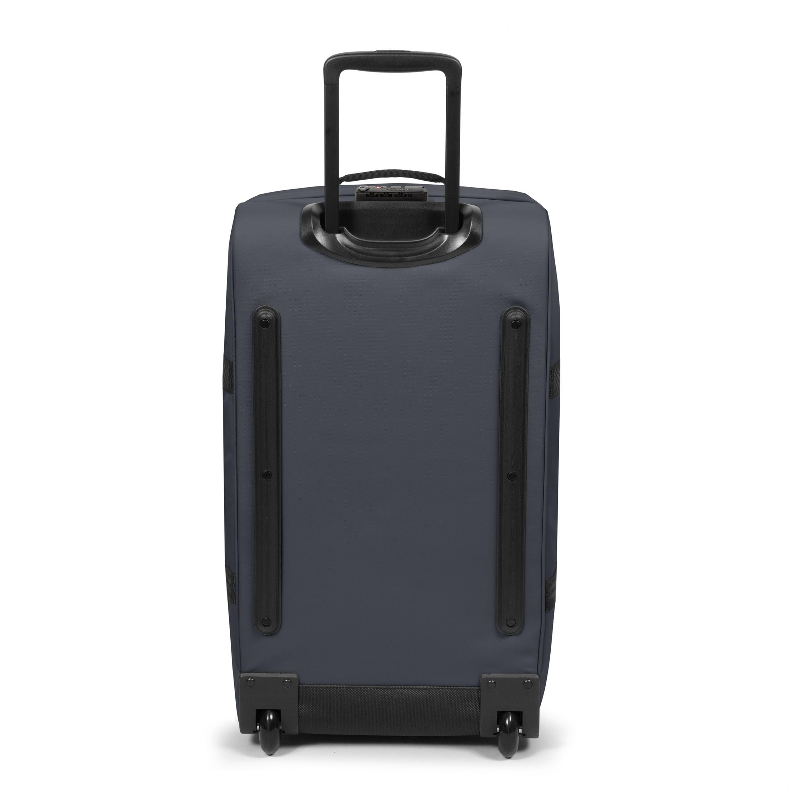 Eastpak Tranverz M Koffer 78L (67 x 35,5 x 30 cm), mittelgroßer Reisekoffer mit Rollen, leichtes Gepäck mit 2 Fächern, Teleskopgriff & TSA-Schloss - BLUE DOWNTOWN