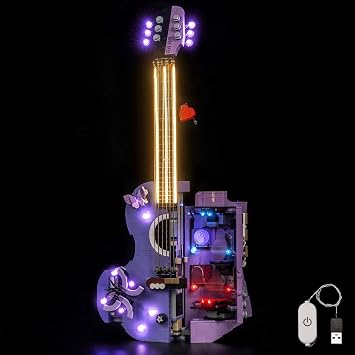BrickBling Light Compatible with Lego Olivia Rodrigos Dual Guitar