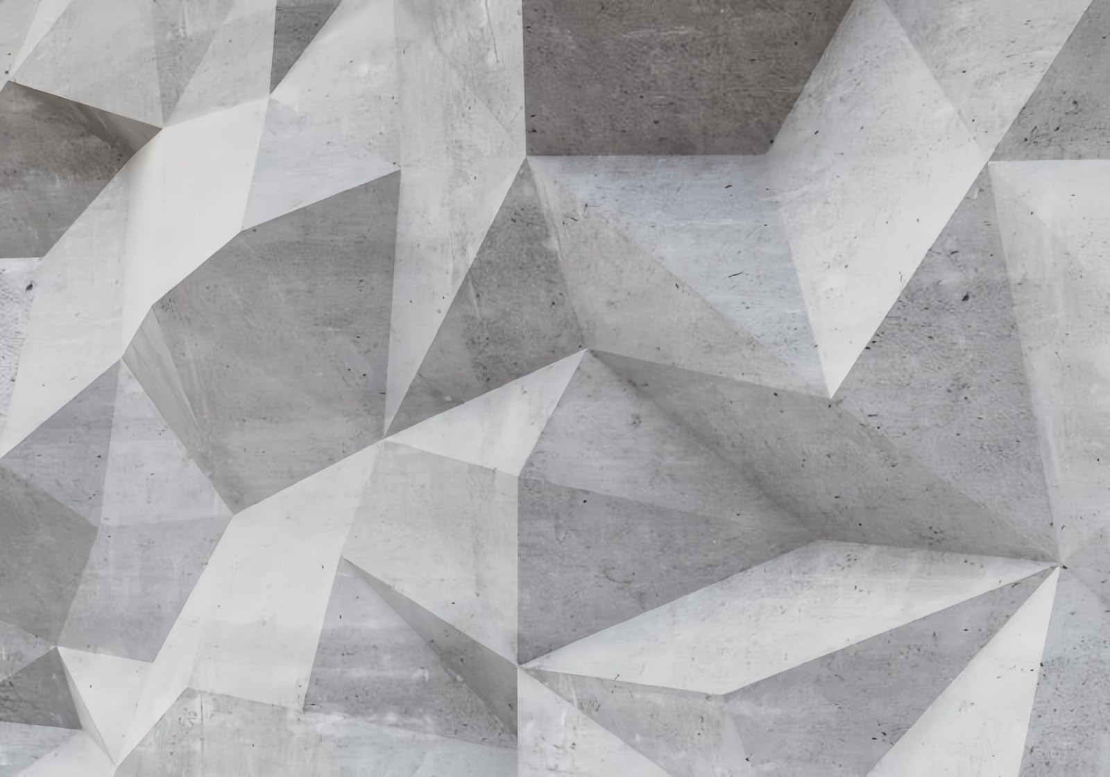 gdkldfg Grey Three-Dimensional Geometric Art Wallpaper,Non-Woven Poster,Wall Mural for Living Room Bedroom Feature Wall Decoration 400x280cm