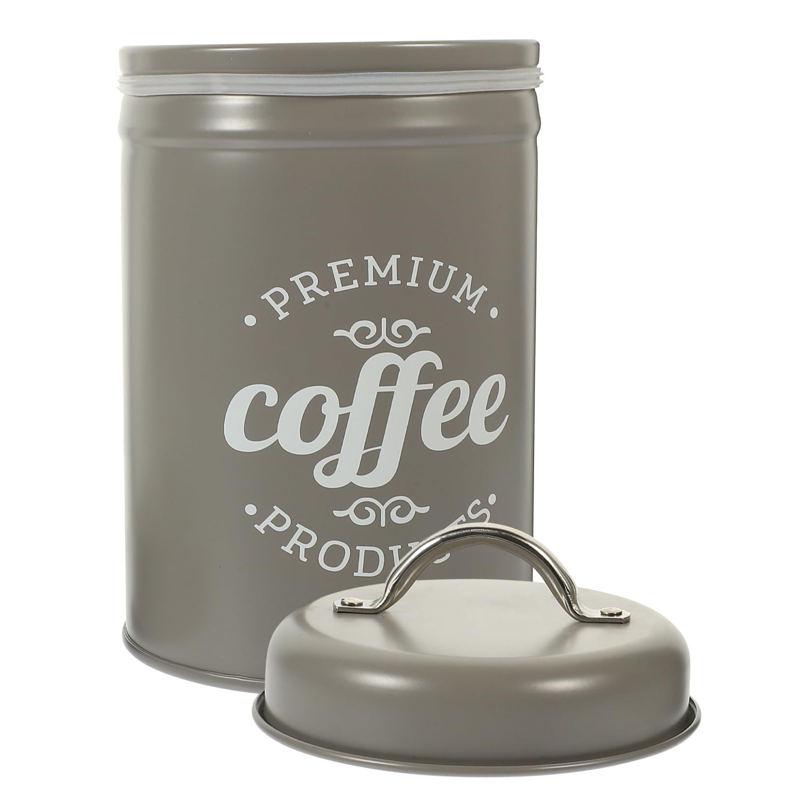 Tarro para café y té de hierro de 1200ml con tapa de silicona hermética