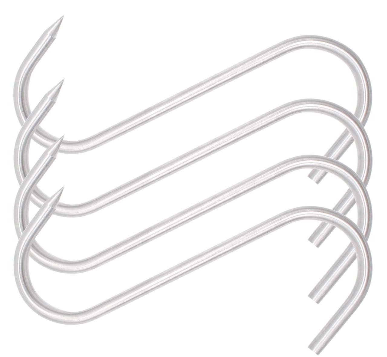 HONSHEN 8 Inch Meat Hook Heavy Duty SHooks Stainless Steel Meat