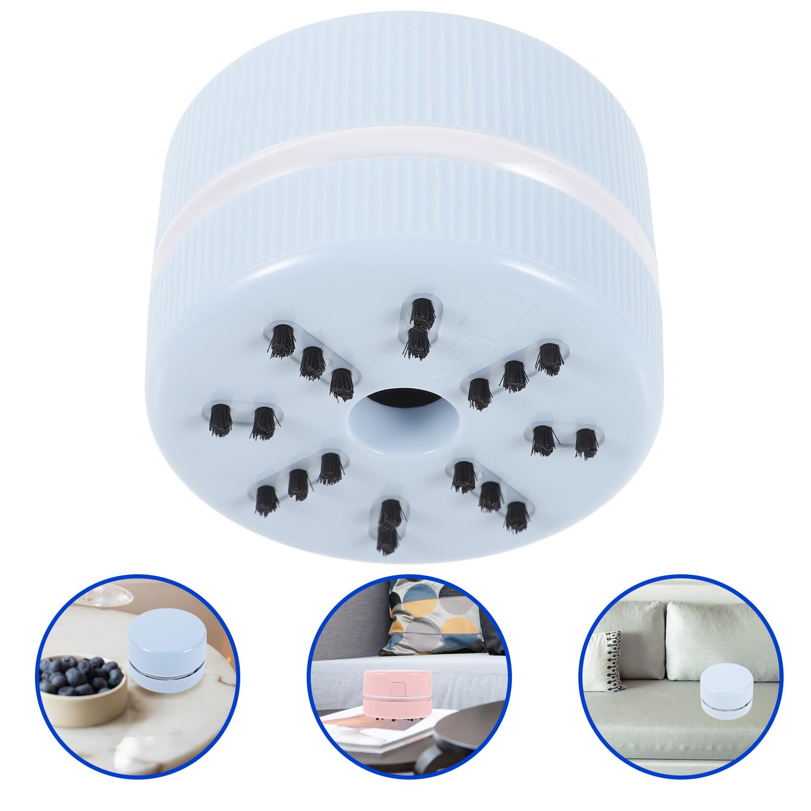 Mini Aspirapolvere Portatile Blu in Plastica, 2 Pezzi, senza Batteria