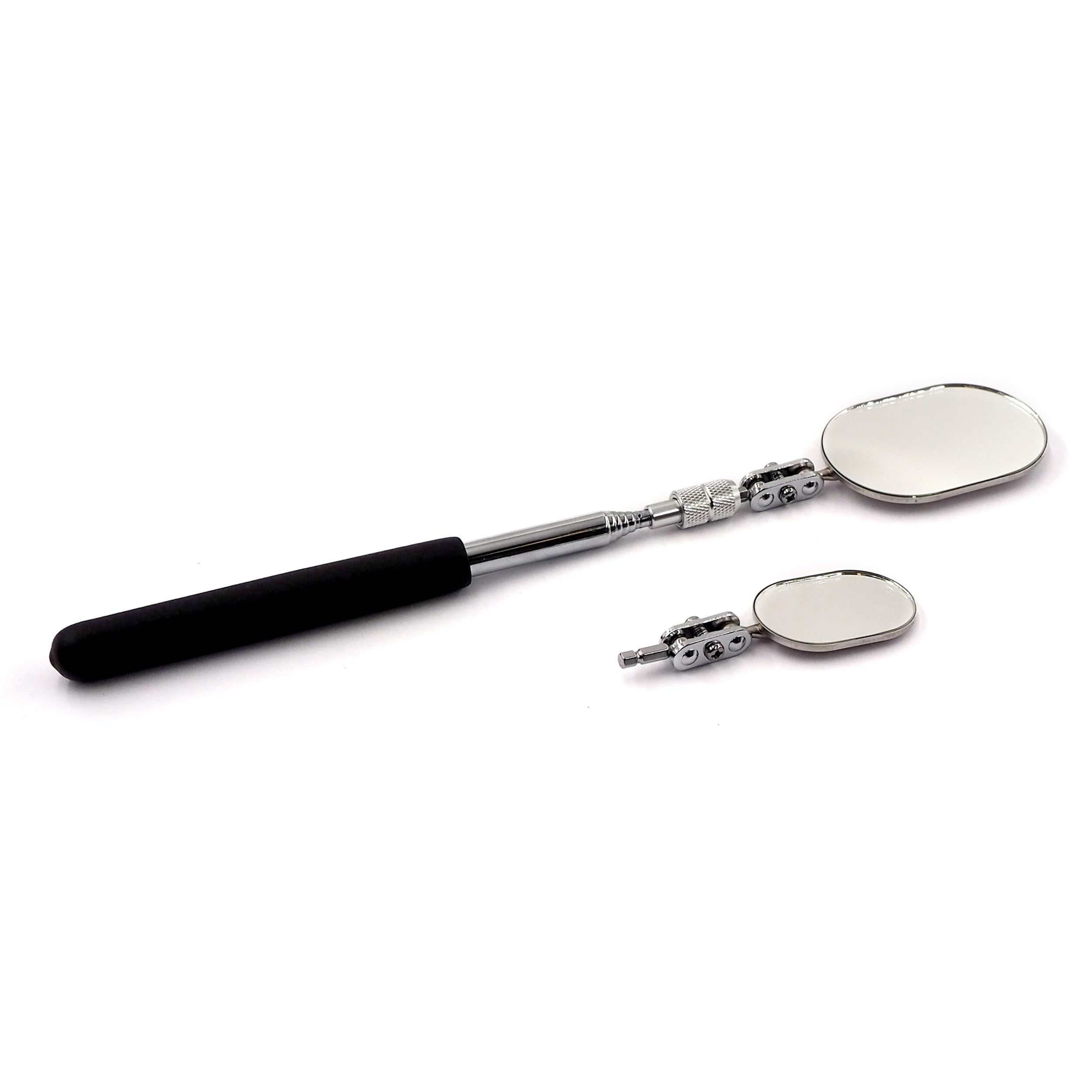 MATADOR 08760001 - Espejo telescópico de inspección (2 piezas, 250 mm - 890 mm, espejo articulado, herramienta MATADOR n.º 08760001)