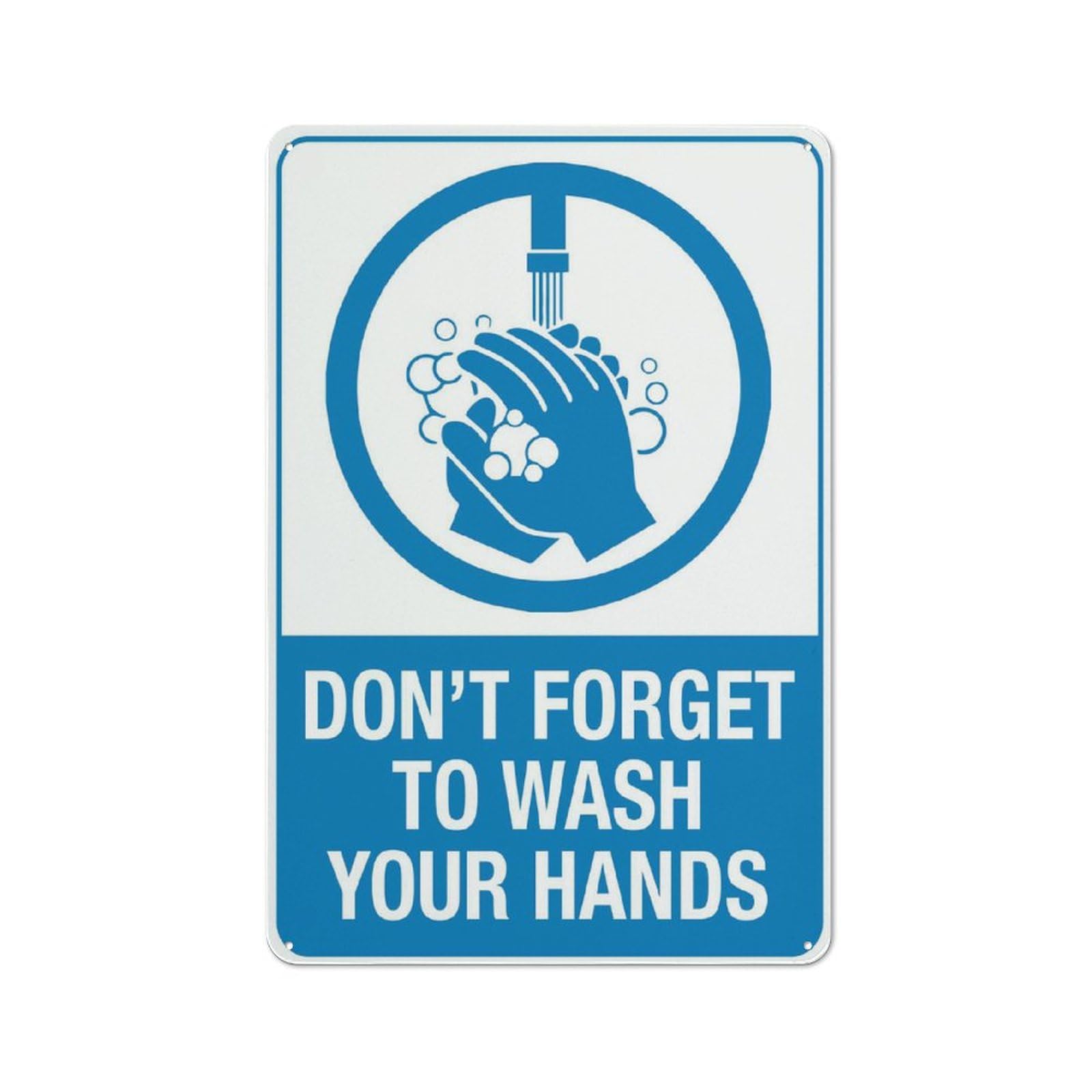 Dont Forget To Wash Your Hands Sign 12X8 Inch Tin Sign Great For Garden And Yard Wall Decor