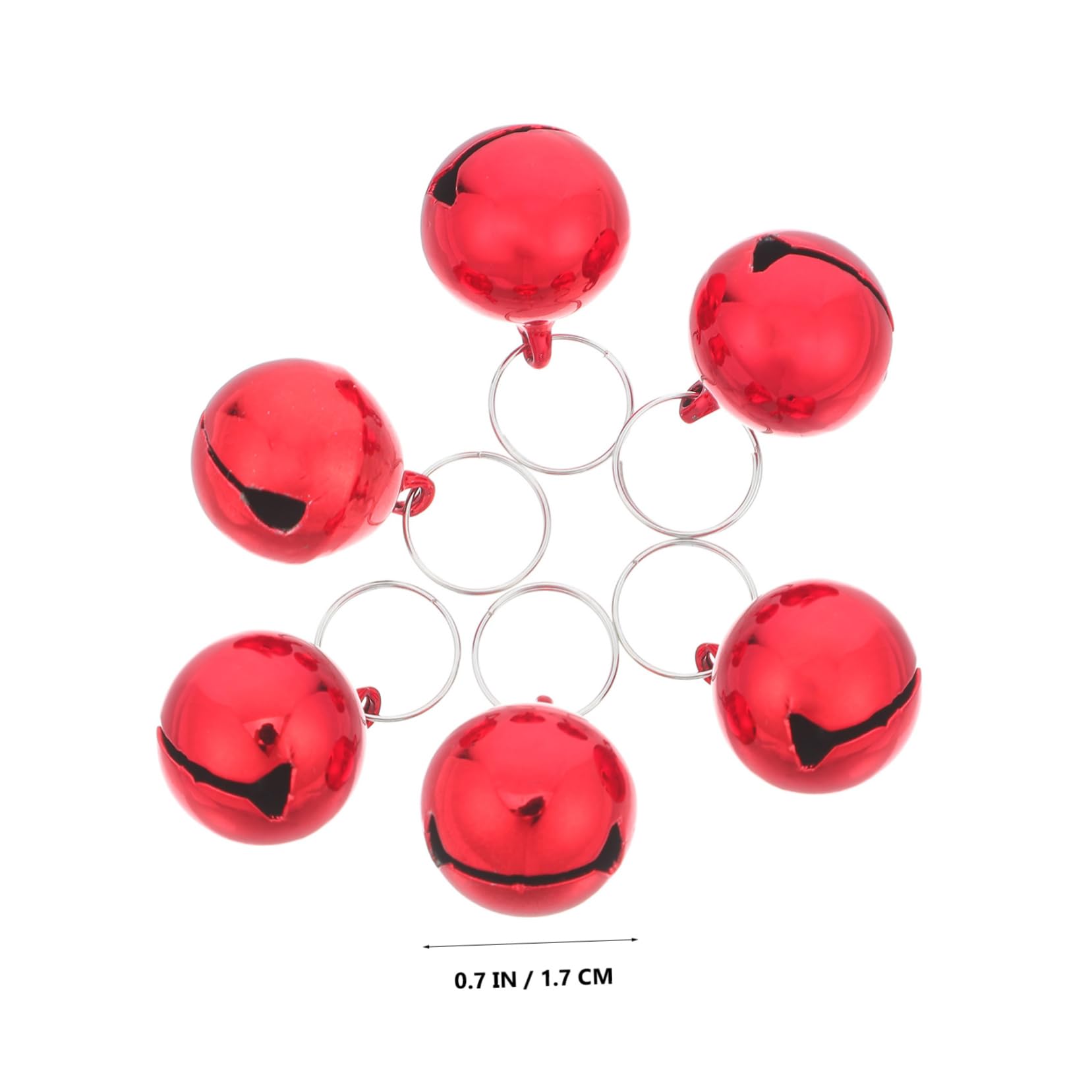 Happyyami 6Pcs Pet Bells for Dogs and Cats Durable Charm Bells with Sound Easy to Attach for Collars for Daily Use and DIY Crafts