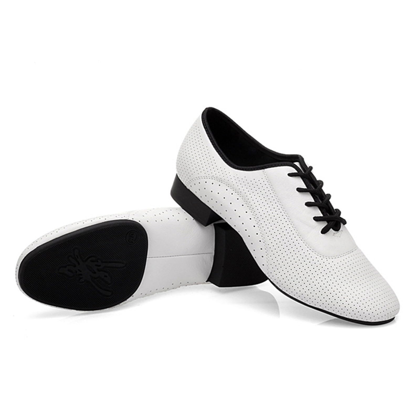 Scarpe da Ballo Oxford da Uomo con Suola Divisa in Gomma Scarpe da Ballo Latino da Sala Salsa Tango Carattere