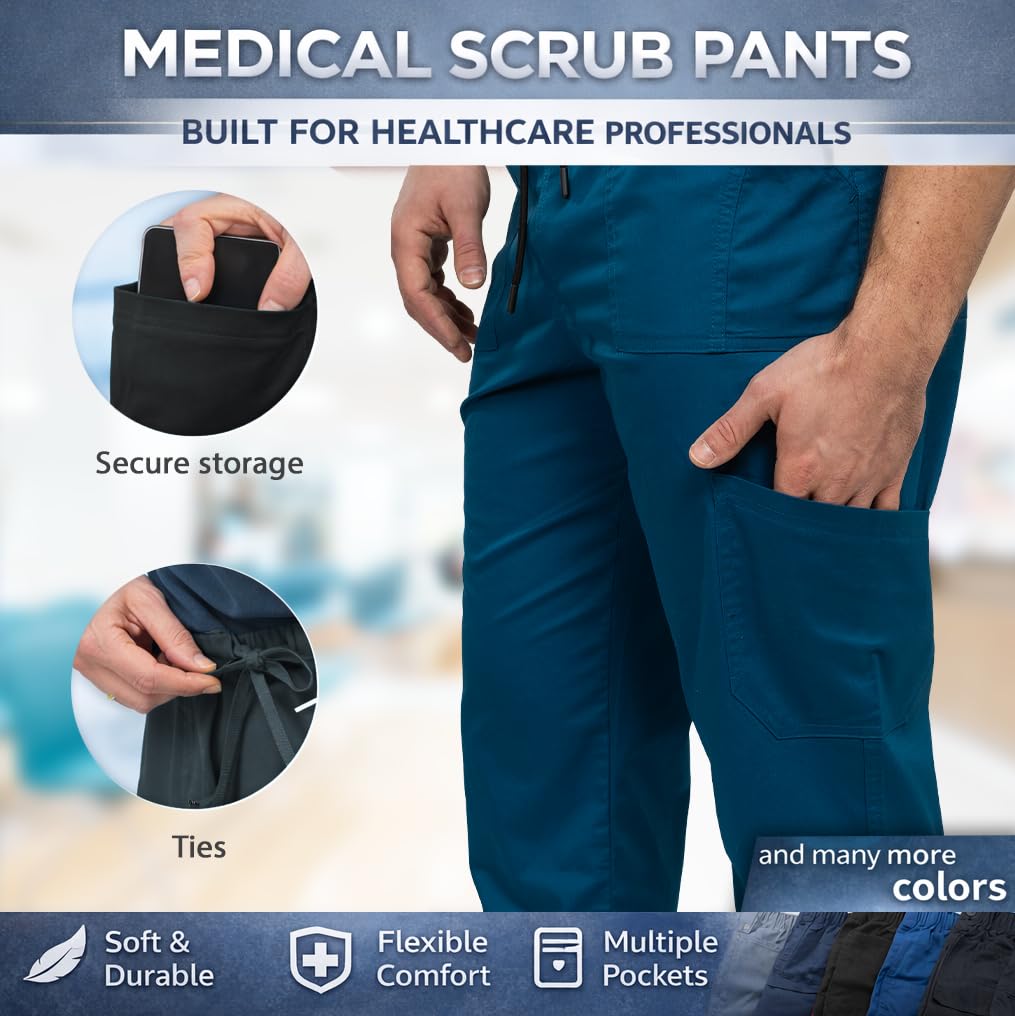 B-well Dante Man - Pantalones médicos para hombre, de alta calidad, con cintura elástica — view 6