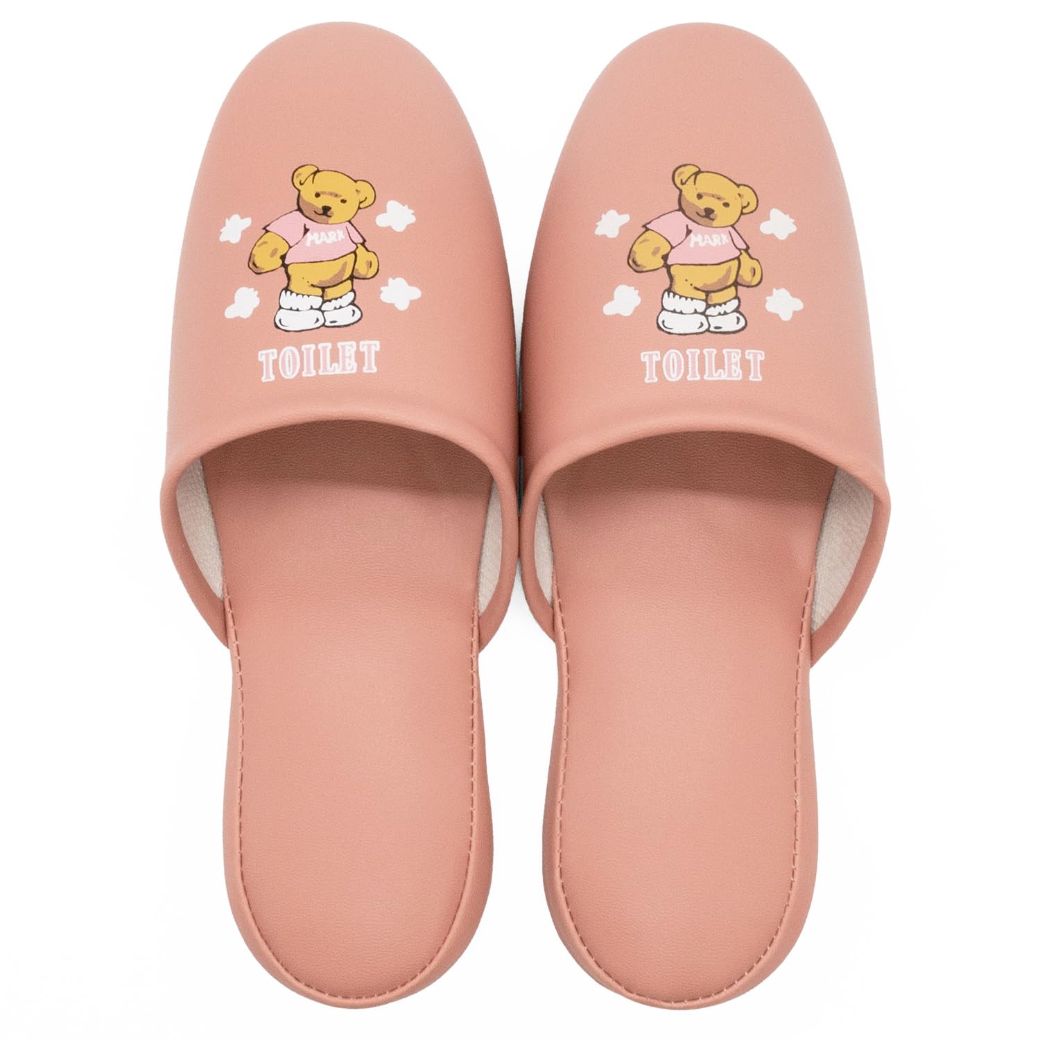 [オクムラ] トイレスリッパ クマトイレ M ピンク AAAM6901PI お手入れ簡単 レトロでかわいい