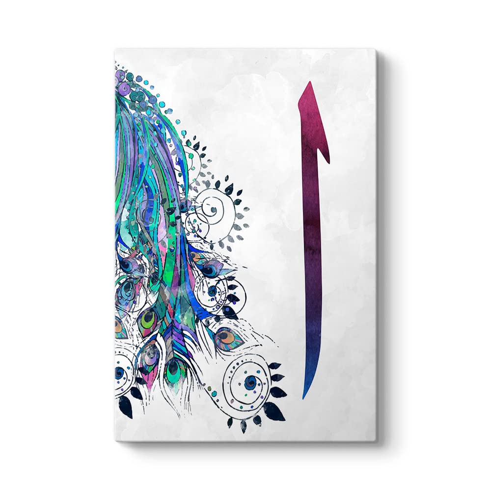 Elif Harfi Kanvas Tablosu 70 x 100