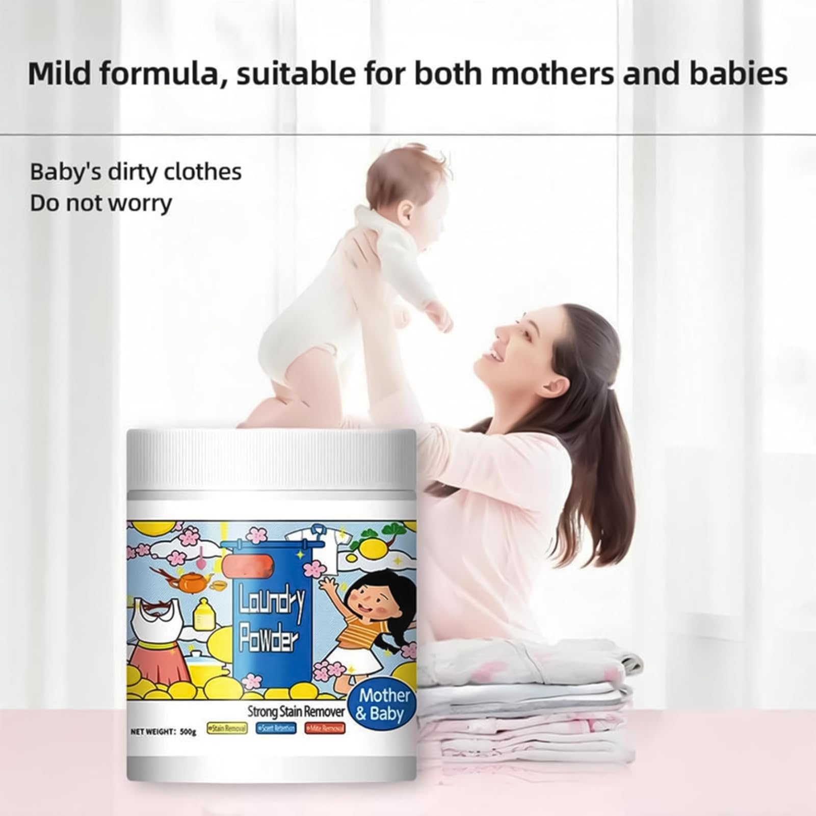 Lessive en Poudre - Nettoyage Profond en Toute Sécurité Formule Ultra Concentrée et Douce | Poudre À Oxygène Polyvalente Pour Détacher Les Taches,pour Tissus Sensibles Lavage de Draps Intérieur Maison