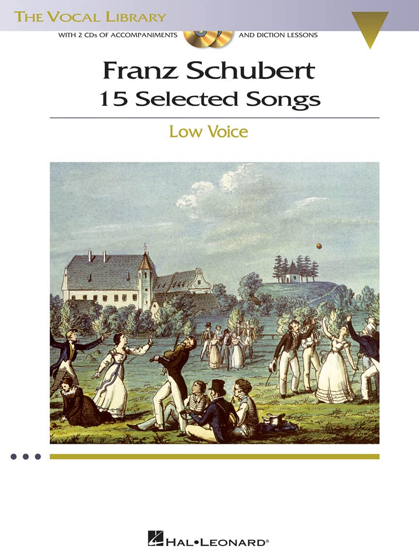 Franz Schubert - 15 Selected Songs (Low Voice) Book/Online Audio (Vocal Library)