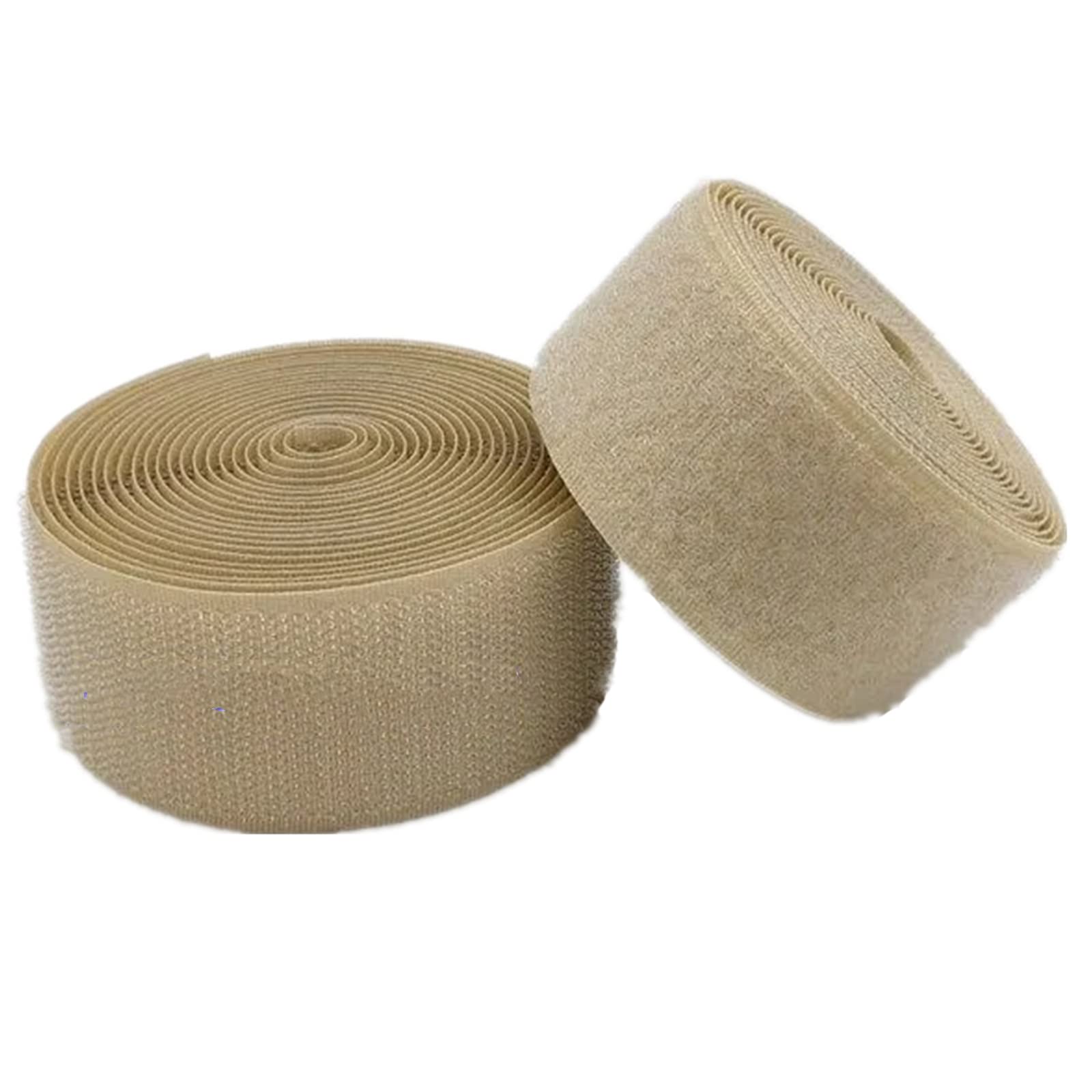 para proyectos de Costura de Tela en casa Cinta de Gancho y Bucle for Coser, Tiras de sujeción no Adhesivas de 50MM for Tela, Manualidades, Muebles for el hogar(Khaki,50mm x 8Yards)