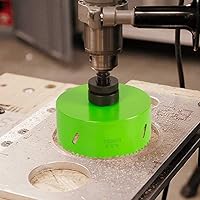 Vista 2 de Broca de sierra de agujero de 8 pulgadas HSS cortador bimetálico para paneles de yeso de metal de madera, plástico, con 1.5 pulgadas de profundidad