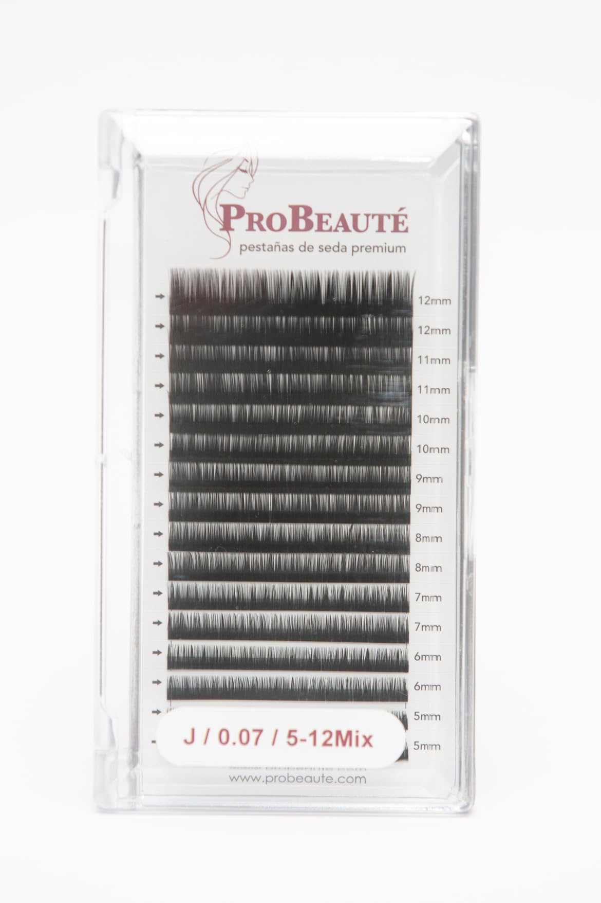 Extensiones de pestañas J. Largo 5-12 Pestañas postizas. Extensiones para la clasica, volumen 2D, 3D, 4D, efecto mojado. Pestañas Naturales. Pelo a pelo. Pestañas suaves, esponjosas.