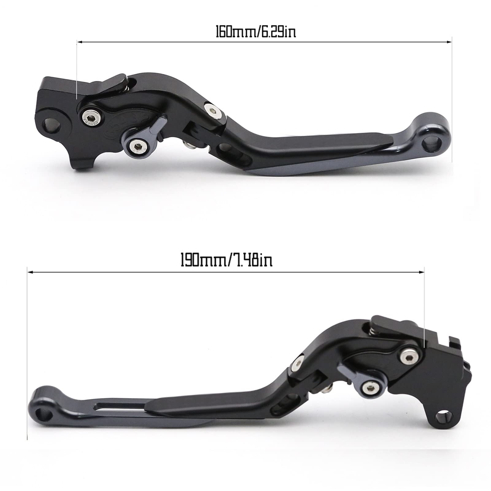 Poignée Levier d'embrayage Frein en Aluminium De Moto pour Yamaha YZF-R pour THUNDERACE 1000 1996 1997 1998 1999 2000 Leviers d'embrayage Frein (Couleur : Fold Extend 3)