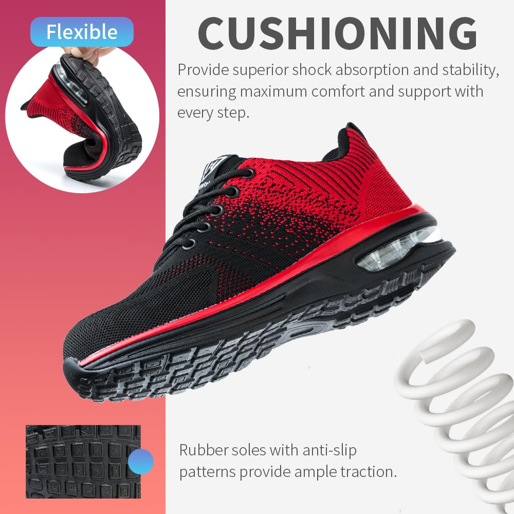 Scarpe Antinfortunistiche Uomo Donna Scarpe da Lavoroleggere Alte Comode Scarpe Sicurezza