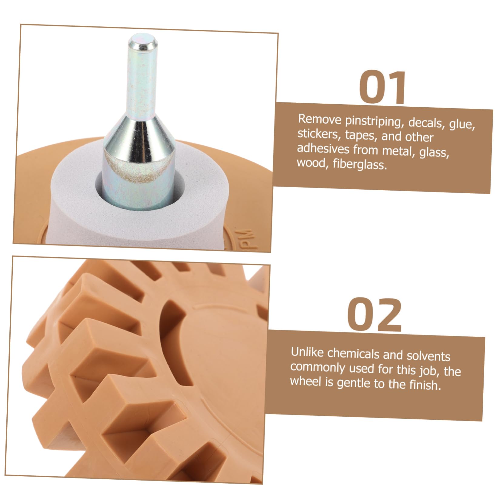 SOLUSTRE 10piezas Ruedas De Borrado para Adhesivos y Calcomanías Eliminador De Pegamento Rueda Eraser para Superficies Variadas Kit De Herramienta De Limpieza