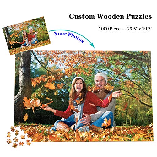 Custom Photo Wooden Puzzle 1000 Pieces, Personalized Custom Jigsaw Puzzle from Your own