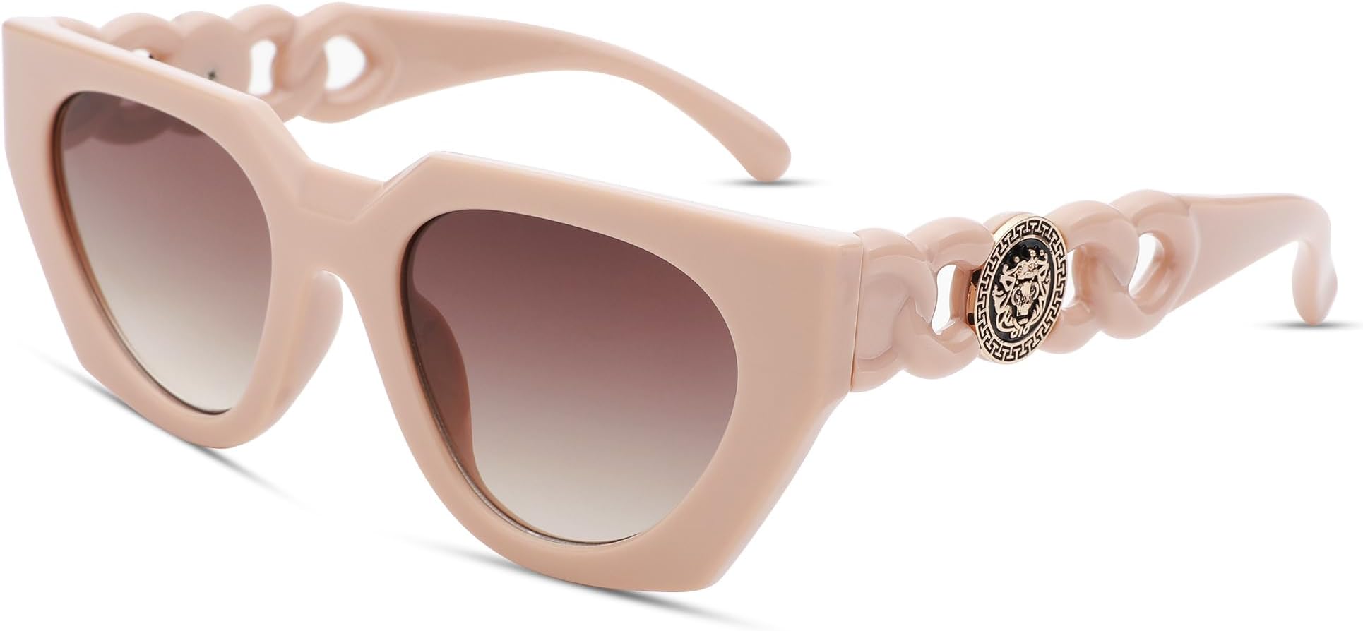 AZorbRetro Rectangle Sunglasses for Women Trendy shades 90’s Vintage Fashion Irregular Frame UV400 Protection