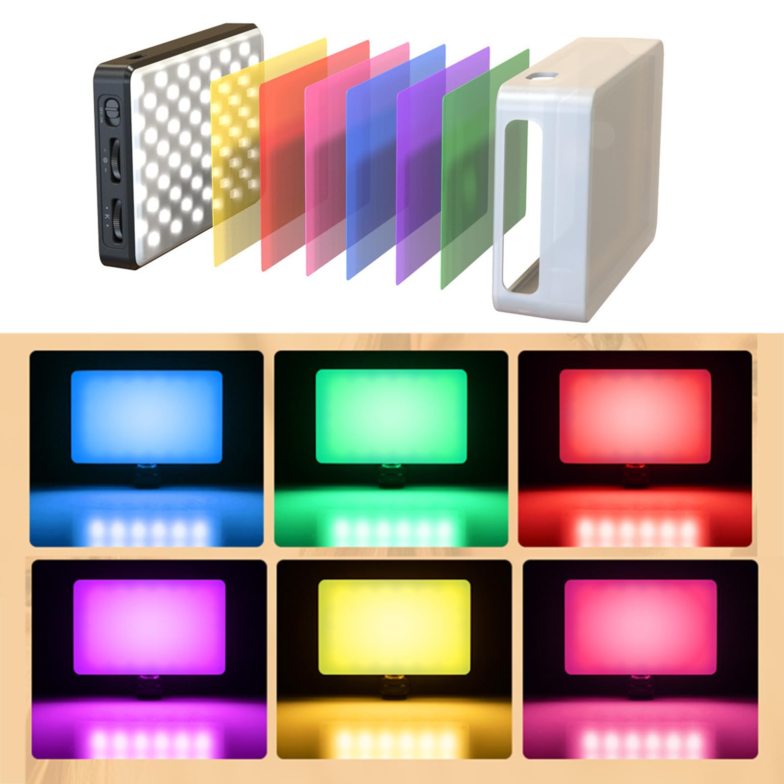 Lampe à selfie LED pour téléphone, 120 LED, 3 modes d'éclairage et réglage de la luminosité, clip vidéo pour téléphone, appareil photo, ordinateur portable, iPad pour maquillage TikTok Selfie