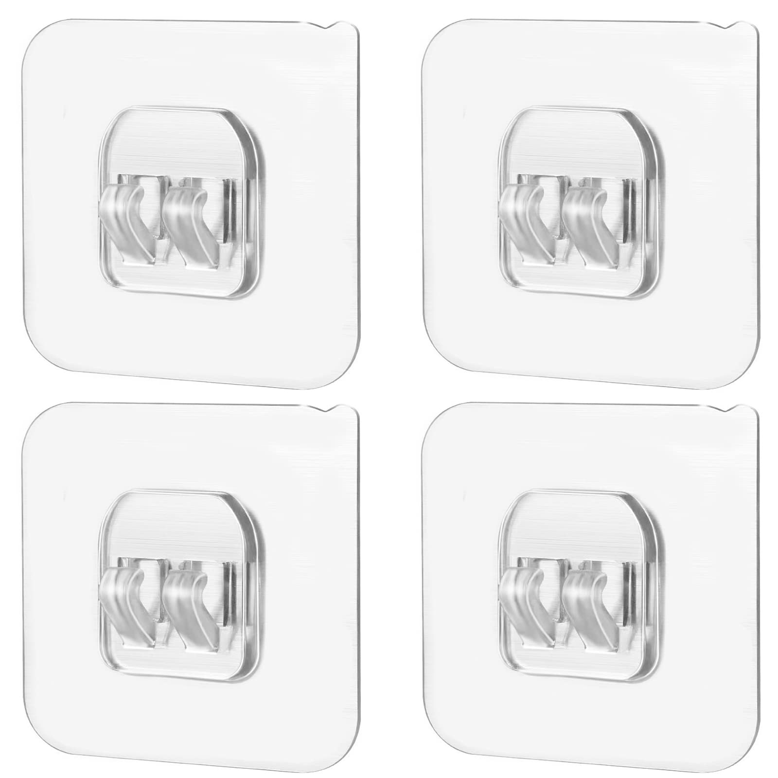 Echehi 8Pcs Clear Shower Caddy Sticker, Sticky Pads for Shower Caddy