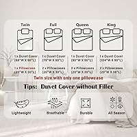 Vista 7 de Funda de edredón abstracta de color negro y morado, tamaño Queen, funda de edredón de geometría moderna con 2 fundas de almohada para adolescentes