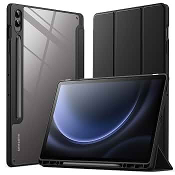 Galaxy Tab S9 FE 純正保護フィルム貼付済、ケース付き Galaxy Tab S9 FE 純正保護フィルム貼付済、ケース付き