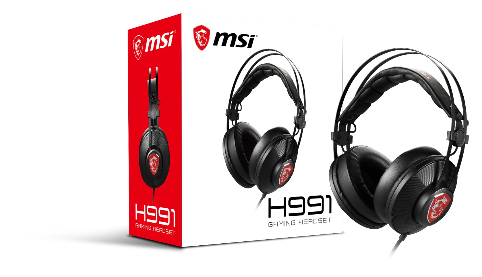 Amazon.co.jp: MSIゲーミングヘッドセット オーバーイヤーマイク付き