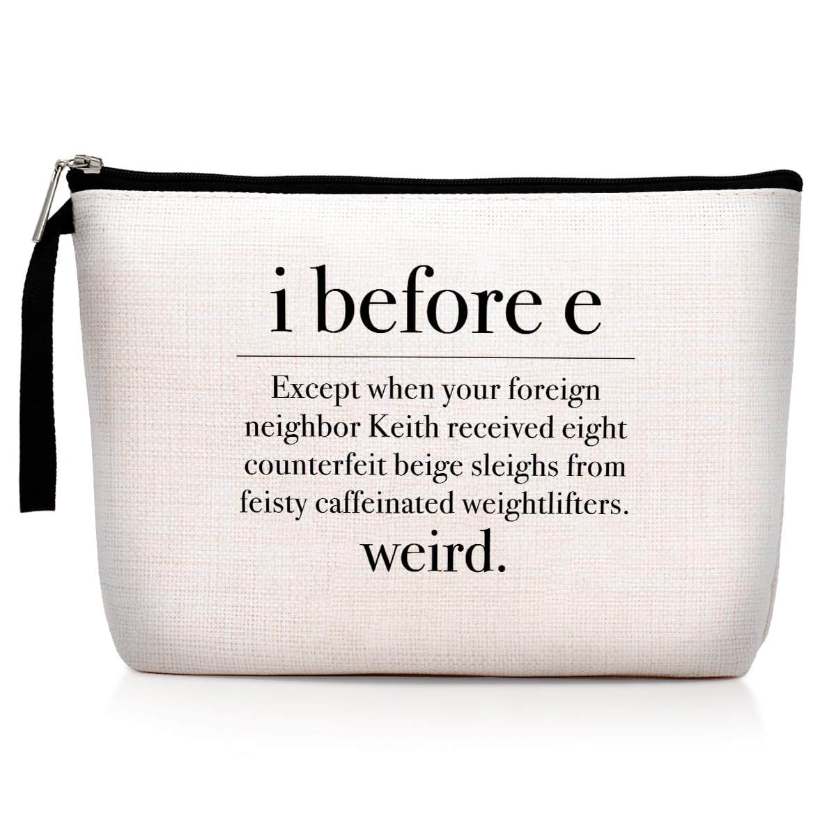 Teacher Makeup Bag Teacher Gifts for Women Weird Funny Grammar English Teachers School Motivation Encourage Cosmetic Bag for Appreciation Gifts Travel